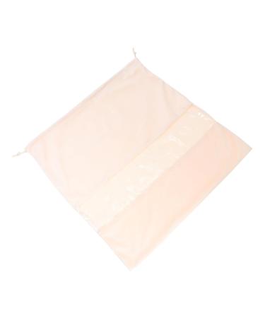 Baluue 4 Pcs Hair Dryer Storage Bag Drawstring Storage Bag Travel Hairdryer Toiletry Organizer Pvc Beige 40x40cmx4pcs Beigex4pcs