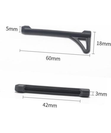 Osaladi Slipproof Silicone Glasses Sleeves - 3 Sets 5 Pairs for Secure Holding - Black - Perfect for Glasses Legs & Spikes - International Shipping Available - Buy Online on GoSupps.com