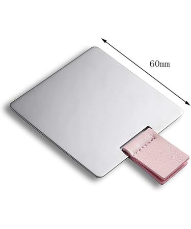 Lixiaoman High-Definition Stainless Steel Beauty Mirror with Leather Cover - Yellow - Buy Online on GoSupps.com