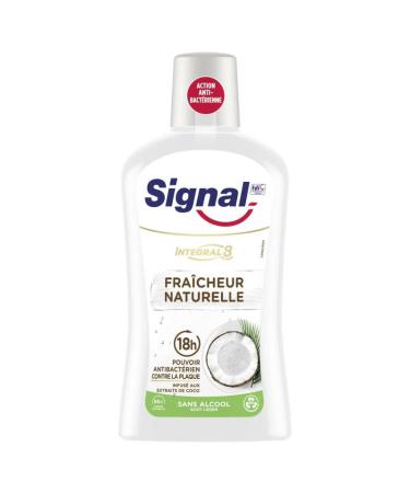Signal Integral 8 - Bain de bouche noix de coco fra cheur naturelle - 500ml - Hygi ne dentaire - Hygi ne et beaut - Lot De 3