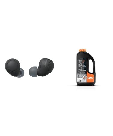 Sony WF-C700N Wireless Bluetooth Noise Cancelling Earbuds Black & Vax Platinum Professional 1.5 Litre Carpet Cleaner Solution | Deep Cleans and Removes Tough Stains | Neutralises Pet Odours