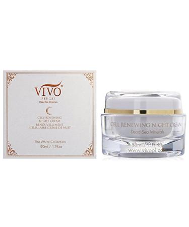 Vivo Per Lei Dead Sea Night Cream - Anti-Aging Moisturizer for Youthful Skin | 1.7 Fl Oz Shea Butter Night Cream - Buy Online on GoSupps.com