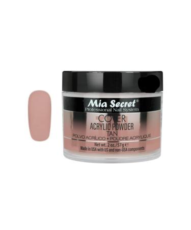 Mia Secret Cover Tan Acrylic Powder MADE IN USA Multiple Sizes (2 oz) 2 Ounce - Buy Online on GoSupps.com