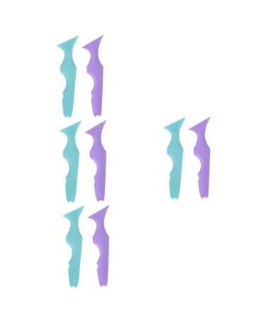 DOITOOL 8 Pcs Silicone Beauty Ruler Silicone Molds Eyeliner Stencils Makeup Guide Template Blindfold Face