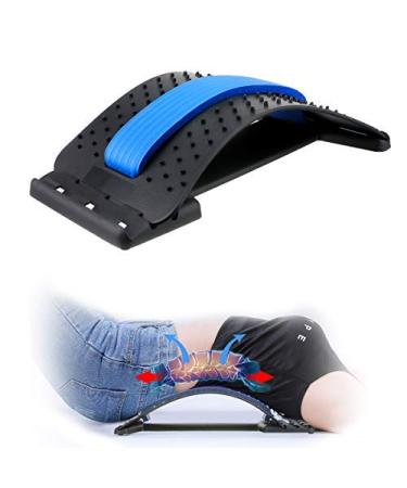Back Stretcher Support, Lumbar Back Pain Relief Device Multi-Level Spine Deck Back Stretching Back Massager for Herniated Disc, Sciatica, Scoliosis Spinal Lower and Upper Back