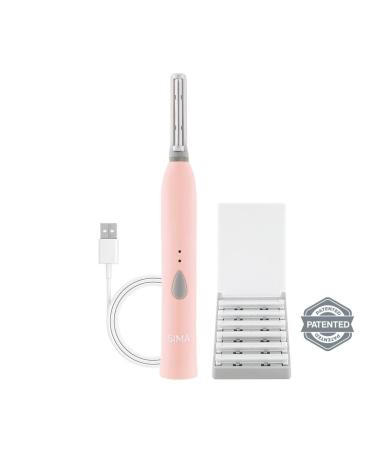 Spa Sciences SIMA Dermaplaning Tool - 2-in-1 Facial Exfoliation & Hair Removal System - Rechargeable Pink - Anti-Aging - 3 Speeds - Buy Online on GoSupps.com