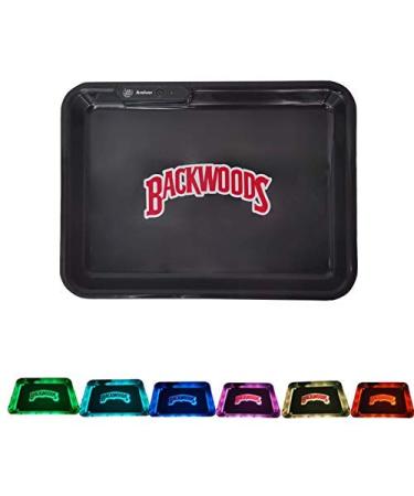 LED Tray Rolling Tray (Black)