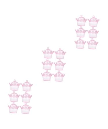 NUOBESTY 18 Pcs Storage Box Boxes Mini Jelly Beans Wedding Party Candy Boxes Packing Box Christmas Baby 8x7cmx3pcs Pinkx3pcs