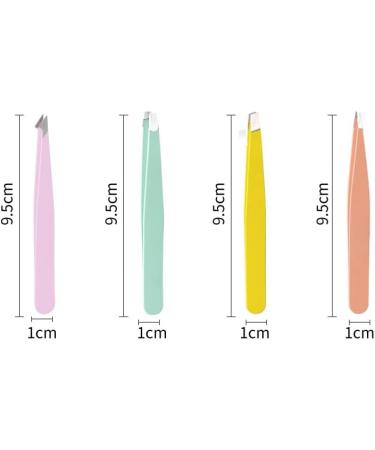Eyebrow Tweezers Precision Splinter Blackhead Tick and Facial Hair Remover - Professional Stainless Steel Slanted Ingrown Hair Tweezers - Buy Online on GoSupps.com