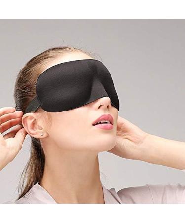 Artshu 3-Piece Set 3D Blackout Eye Mask with Free Earplugs - Travel Blindfold for Sleep and Relaxation - Black, Gray, Blue - Buy Online on GoSupps.com