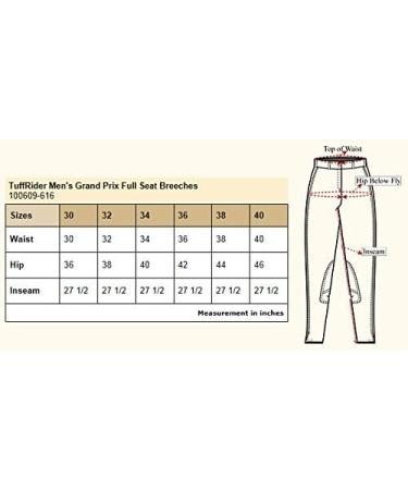 TuffRider Men's Grand Prix Full Seat Breech 40 Safari - Buy Online on GoSupps.com