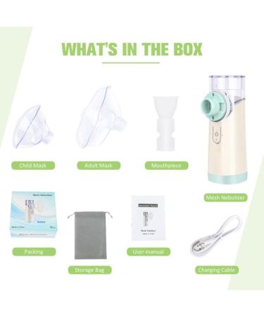 Portable Handheld Mesh Nebulizer for Kids and Adults - Travel and Home Use | Includes Mouthpiece and Replacement Accessories - Buy Online on GoSupps.com