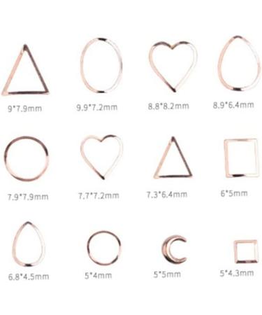 Housoutil 1 Box Manicure Decoration Decorations Boxed Knot Top Headband Nail Art Decoration Metal Nail Accessories Nail Art Rivet Velvet Cosmetic Bag Natural Nails Stud Rose Gold Size 1 As Shown - Buy Online on GoSupps.com