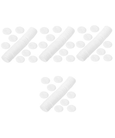 FRCOLOR 400 Pcs Thick Overlock Cotton Travel Makeup Remover Disposable Makeup Sponge Make up Pads Face Makeup Remover Friendly Makeup Supply White Cosmetic Fake Eyelashes Non-Woven Fabric