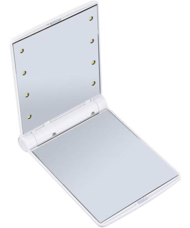 Portable Mirror Makeup Vanity Mirror Folding Comestic Mirror Double-sided Makeup Mirror Compact Led Mirror Mini Mirror Small Mirror Double Sided White - Buy Online on GoSupps.com