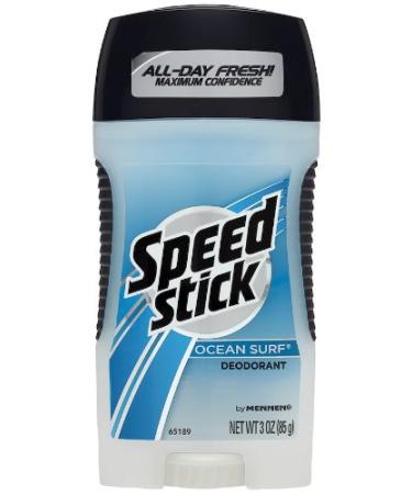 Speed Stick Deodorant Ocean Surf 3 Ounce (Pack of 6)