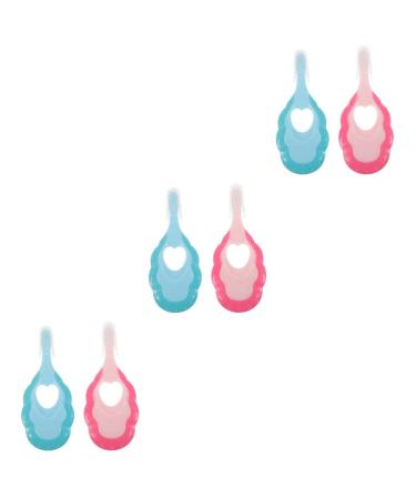 FRCOLOR 6 Pcs Baby Toothbrush Massaging Tools Manual Soft Bristles Teether Portable Sensitive Gums Toothbrush Travel Kids Toothbrush Toothbrushes Plastic Child Accessories Girl