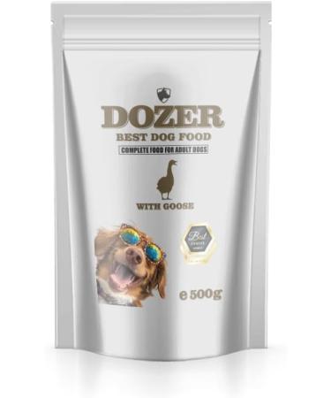 DOZER Adult dog food | Complete food with different types of meat (500 g) | Natural and nutritious | Wet dog food (x 10 goose) - Buy Online on GoSupps.com