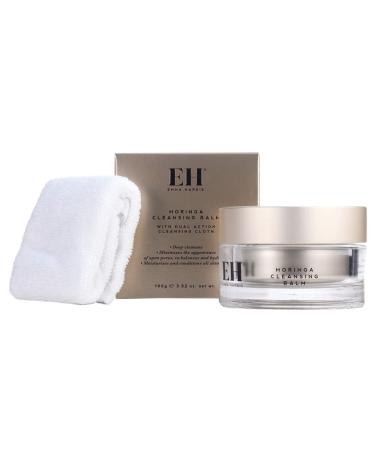 Emma Hardie Cleansing Balm  Moringa Oil Makeup Remover Balm with Microfiber Face Cloth  With Vitamin E and Grapeseed Oil  Cleansing Balm Makeup Remover and Makeup Remover Cloth Moringa Cleansing Balm and Cloth