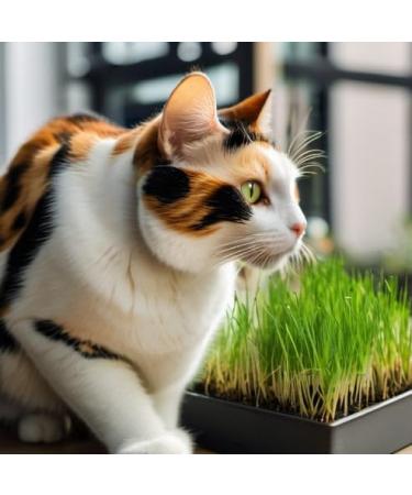 Organic Multi-Grain 5 Individual Packs of 22.5 Grams - Cat Grass Seed Pack - Featuring A Blend of Oats Wheat Rye and Barley - Buy Online on GoSupps.com