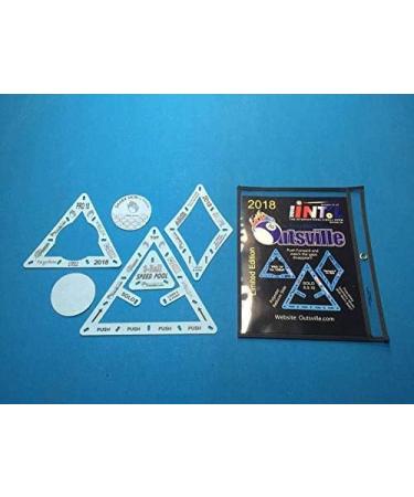 Accu-Rack Outsville Billiards Template Set - Solo Diamond 9 and Pro 10 ...