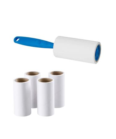 Lint Roller with 4 Replacement Roller Reusable Dust Roller for Clothes Sticky Lint Remover Multifunctional Dust Picker lint Remover lint Roller Sticky lint Roller Fluff Remover for Clothes