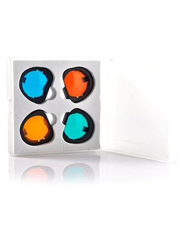 Hellohelio Colored Filter Close-Up Lens for Fujifilm Instax Mini 90 Cameras, 4pcs in a Suit (Red Blue Yellow Green)