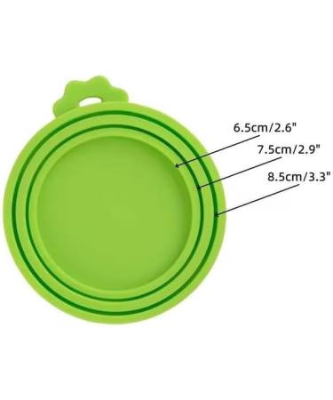 igadgitz home U7245 Food Grade Reusable Silicone 3 in 1 Sizes Pet Food Can Lids Covers Dog Can Lids Cat Tin Lids - Pack of 2 - Blue and Green - Buy Online on GoSupps.com
