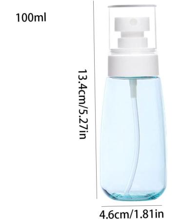 Buy Sevennine 100ml Small Spray Bottle - Refillable Fine Mist Perfume Sprayer - Blue Plastic Bottle for Travel & Home Use - Buy Online on GoSupps.com
