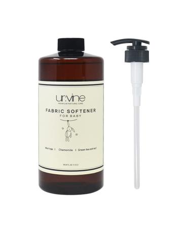 Ur:Vine Baby Fabric Softener Moringa Chamomile scent. (33.8 FLoz) Made from Plants All Green Grade Ingredients No Environmental Hormones 3 Times Higher Concentration Detergent. Fabric Softener W/ Pump