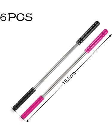 Zhouocea 6Pcs Spring Facial Hair Removers Spring Eyebrow Face Epilators Eyebrow Threading Tools Threading Hair Removals for Women (Black and Pink) - Buy Online on GoSupps.com