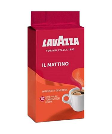 G n rique Lavazza Il Mattino - Exceptional Ground Coffee - 250g of pure pleasure - Intense and full-bodied aroma - High-quality sweet treats. - Pack of 4
