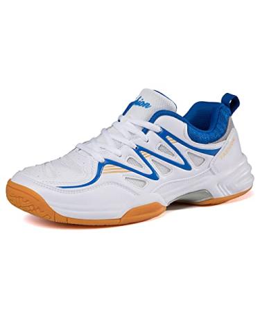 EADNLY Men's Pickleball Shoes Badminton Shoes Mens Tennis Shoes Indoor Court Shoes Racketball Squash Volleyball Shoes Blue_b 7.5