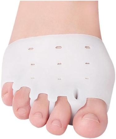 Professional Elastic Foot Cushions - Breathable Forefoot Gel Pads for Pain Relief | Reusable Metatarsal Pads - 1 Pair - Buy Online on GoSupps.com