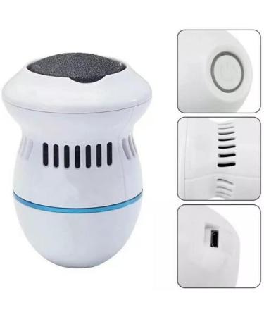 Electric Callus Remover with Built-in Vacuum & Dual Speed - USB Rechargeable Grinder for Feet, White - Buy Online on GoSupps.com