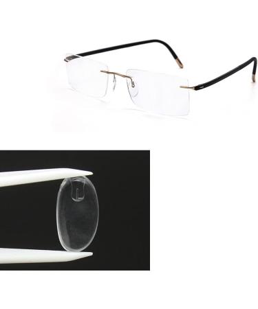Eyeglass Nose Pads 2Pairs Anti-Slip Soft Silicone Push in Replacement for Silhouette Frameless Glasses Eyeglasses Sunglassesâ¦ Nose Pads Clear - Buy Online on GoSupps.com