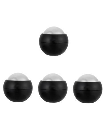 Beavorty 4 pieces Hand massage ball Ice massage gear Cold roller roller Face massage roller Massage tools Massage device with back roll ice roller ball Cold massage roller handhole fitness ABS puck