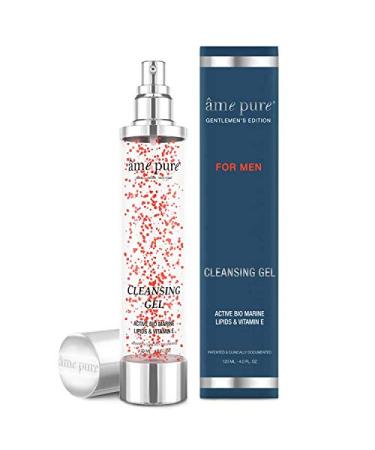 Ame Pure Mens Face Wash - 120 ml Facial Cleanser - Men's Face Wash For Purifying Skin - Hydrating Cleanser With Pure Vitamin E - Facial Wash For Blemishes And Enlarged Pores - Level Up Your Skin Game!