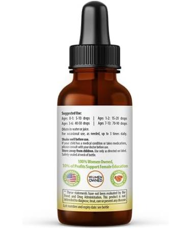 Kids Immune Support 1oz with Ashwagandha for Kids and Turmeric Herbal Supplements - Natural Kids Immune Booster Drops for Wellness and Immune Support for Kids - Non-GMO - Made in USA - 12 Bottles - Buy Online on GoSupps.com