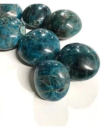 5pc 130g-150g Natural Blue Apatite Tumbled Crystals Stones Obelisk - Buy Online on GoSupps.com