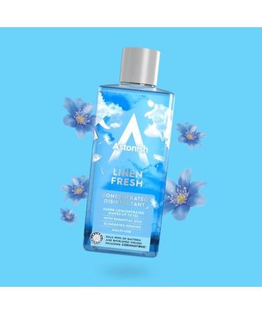 Astonish 3 in 1 Multi-Purpose Disinfectant, Linen Fresh 300ml - Super Concentrated with Long Lasting Fragrance - Buy Online on GoSupps.com