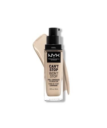 NYX Professional Makeup Can't Stop Won't Stop Full Coverage Foundation Long Lasting Waterproof Vegan Formula Matte Finish Shade: Fair 01.5 Fair