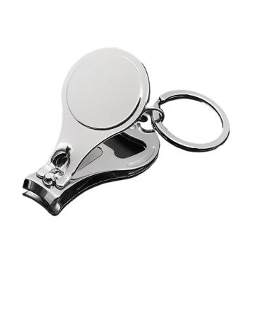 1Pc Round Stainless Steel Big Large Heavy Duty Keychain Finger Toe Nail Beauty Care Tool Cutter Trimmer Clipper with Beer Opener C1