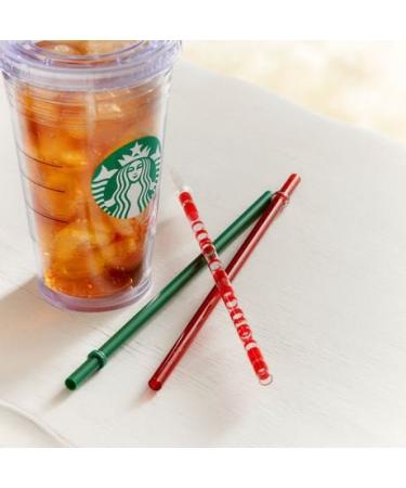 Starbucks 2013 Holiday Cold-To-Go Straws Grande Set of 3