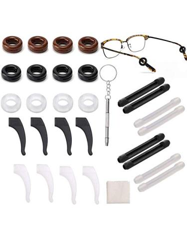 14 pair of silicone anti -slip glasses ear hooks comfort glasses bracket tip ears holder ring elastic glasses ear pads coats glasses holder for sports glasses sunglasses reading glasses accessories