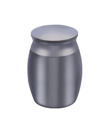 NA Small Keepsake Urns Stainless Steel Mini Waterproof Memorial Cremation Container Jar for Memorial Human Pet Ashes (B Black)