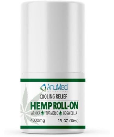 ANUMED Hemp Roll-On 4000mg Pain Relief. Fast Acting Long Lasting Maximum Strength with Arnica + Turmeric for Anti-Inflammatory Natural Recovery Joint Muscle Nerve Pain Reliever 2 Packs of (1oz) - Buy Online on GoSupps.com