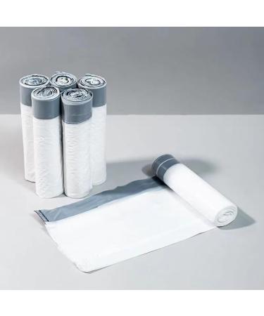 Household garbage large extra-thick hand-drawn rope garbage bag White garbage bag Green kitchen tote bag (20 rolls 200 PCS) - Buy Online on GoSupps.com