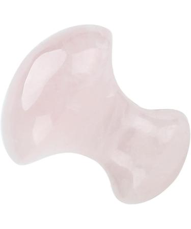 Natural Rose Quartz Massage Tool - Mushroom Shaped Crystal Massage Device for Face & Eye Care - Buy Online on GoSupps.com