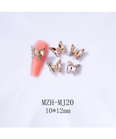 3D Nail Art Rhinestone Crystal AB Butterfly Charms Sparkle Nail Decoration Jewerlry Hand Craft DIY Accessories (MJ20) - Buy Online on GoSupps.com